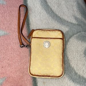Coach mini wristlet